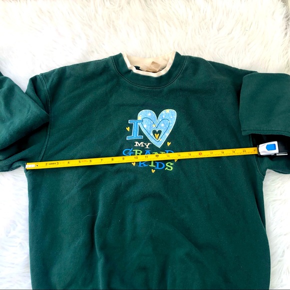 Vintage M & C sports wear green sweatshirt. Size L. - Picture 5 of 6